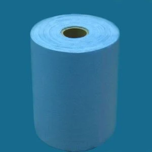 Rolo Jumbo de pano de limpeza de cobertor azul